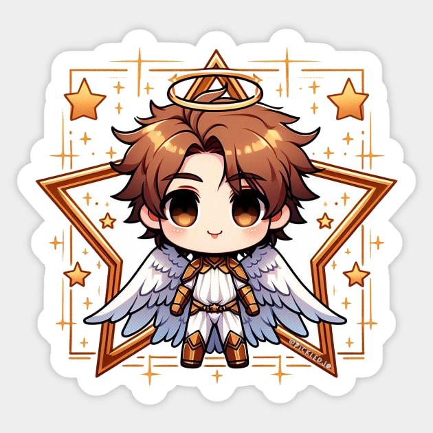 Archangel Michael Chibi Sticker by Pickledjo